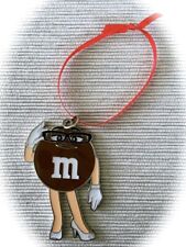 m&m's Mrs BROWN m&m Character Metal Christmas Deluxe Ornament NEW picture