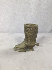 Solid Brass Cowboy Boot with Spinning Spur 4