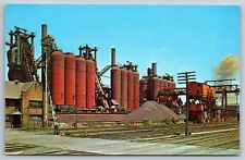 McKeesport PA Pennsylvania Postcard Blast Furnaces National Tube Company picture