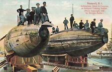 Newport, Rhode Island Postcard Submarines Shark & Porpoise  c1907  J6 picture