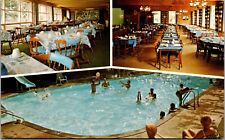 Vtg Baraboo Wisconsin WI The Farm Kitchen & Cottages Heated Pool Postcard picture