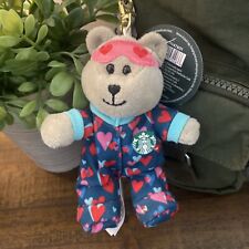 Starbucks Limited Edition 2024 Valentine’s Plush Bearista Keychain Clip On NWT picture