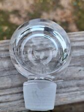 Clear Glass Bottle/Decanter Replacement Stopper Topper 3.7 L X 2.5W Round Disk picture