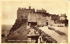 1958 Scotland Edinburgh Castle Changing the Guard Vintage Postcard picture