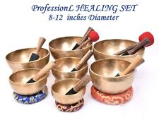8-12 inches Dim singing bowl set of 7 - Chakra healing Tibetan singing Bowl set picture