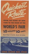 1939 Long Island Railroad New York Worlds Fair Quickest Route Brochure picture