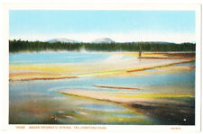 Yellowstone Nat'l Park:  10095 - Grand Prismatic Spring - Haynes  Red Letter picture