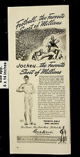 1946 Jockey Underwear Men's Briefs Football Sport Vintage Print Ad 23228 picture