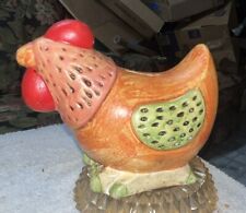 1960's Mod Funky Chicken Still Bank, Paper Mâché, Bright Colors picture