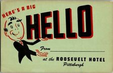 1930'S. ROOSEVELT HOTEL. PITTSBURGH, PA. ADVERTISING. POSTCARD. DC2 picture