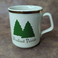 Vintage Holiday Winter Cup Mug Woodland Yuletide Trees England picture