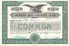 Bunker Hill Country Club - Stock Certificate - Clubs picture