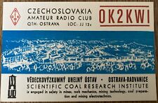 QSL Card - Ostrava Czecholsovakia Scientific Coal Research Institute OK2KWI 1979 picture