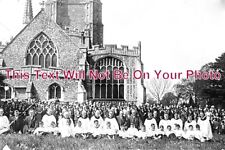 SF 1892 - Lavenham Church Clergy & Crowd, Suffolk picture