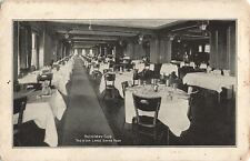 Vintage 1913 Postcard Machinery Club Large Dining Room photo invitation picture