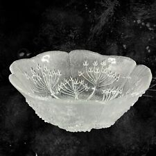 VTG Lasisepät Mantsala Cow Parsley Large Clear Glass Bowl Dish Pertti Kallioinen picture