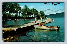 Silver Bay NY-New York, Silver Bay Assoc. Boat Dock & Basin Vintage Postcard picture