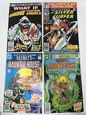 Vintage Comic Lot Of 4, Silver Surfer, Captain America, Secrets Of Haunted House picture