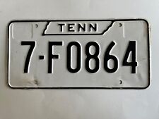 1971 Tennessee License Plate Natural, (no stickers) undated base County 7 picture