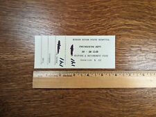 Hudson River State Hospital, Engineering Dept. Raffle Ticket Circa 1950 picture