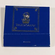 Vintage The Ritz Carlton Blue Matchbook Gold Inlay Full 30 Unstruck Atlanta picture