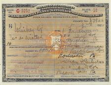 Whiskey Prohibition Liquor Prescription 1922 Official License Bootleggers 057 picture