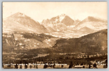 Sanborn RPPC Postcard~ Longs Peak Mt. Meeker Mt. Lady~ Washington picture