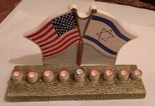 Nine Candle Flag Menorah picture