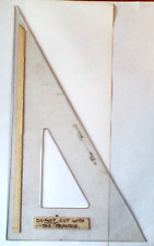 Vintage KOH-I-NOOR RAPIDOGRAPH Clear Acrylic Triangle 7205-16 16