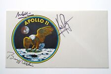 APOLLO 11 SIGNED UNUSED COVER 1969. NEIL ARMSTRONG BUZZ ALDRIN MICHAEL COLLINS picture