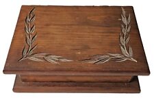 Vintage Solid Wood Jewelry/Trinket Box picture