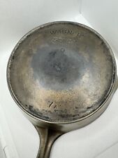 Antique Wagner Sidney O No 7A Cast Iron Skillet w/Heat Ring Arch Logo 1915-1920s picture