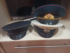 Three military caps fleet and army of the USSR picture