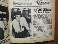 Se-1967 TV Guide(MANNIX DEBUT/MIKE CONNORS/CLAIRE BLOOM/IVAN  DIXON/RAYMOND BURR picture