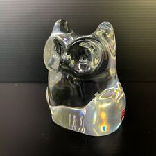 A4353-111 Orrefors Owl Figurine Clear Crystal Made in Sweden Signed picture