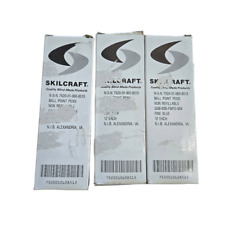 Skilcraft US Government Ball Point Pens Blue 3 pack 36 Pens picture