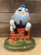 Vintage Large Hand Painted Ceramic Humpty Dumpty Figurine  picture