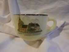 Lyndon Station, WIS Wisconsin Custard Glass Coffee Cup Souvenir China Circa 1915 picture