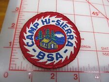 Camp HI-SIERRA collectible camp patch (y22) picture