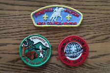 Lot of 3 Stonewall Jackson Area Council Boy Scout Patches (1978) picture