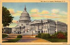Washington D.C. United States(U.S.) Capitol Building 1930-45 Vintage Postcard picture
