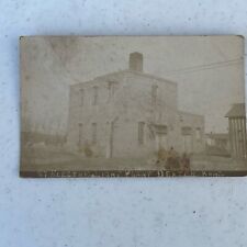 1912 Real Photo Postcard Of The Electric Light Plant In Dexter Kansas picture
