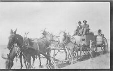 Postcard RPPC C-1910 Horse Team freight wagon 23-2920 picture