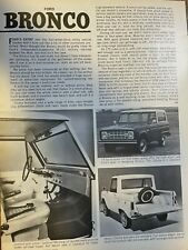 First Look 1966 Ford Bronco illustrated picture