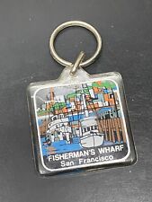 vintage fishermans wharf san francisco key chain ring fob picture