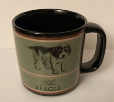 The Beagle Coffee Mug Russ Black & Green Dog Lovers Cup Ceramic picture
