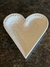 Museum Of Mottahedeh Reproductions Heart Shaped Ceramic Trinket Dish Italy picture