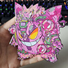 Rare Pokémon Machinery Gengar Limited Edition Oversized  Metal Enamel Pin Badge  picture