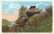 Harpers Ferry WV West Virginia, Jefferson Rock, Vintage Postcard picture