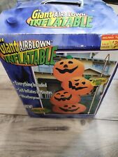 Gemmy Giant 8FT Airblown Inflatable Halloween Pumpkin Stack Totem With Lights picture